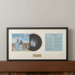 Framed Record  <br> and Lyrics