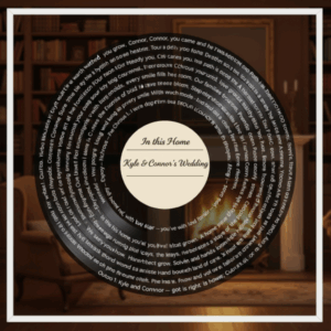 Additional Song  <br> Lyric Vinyl Print